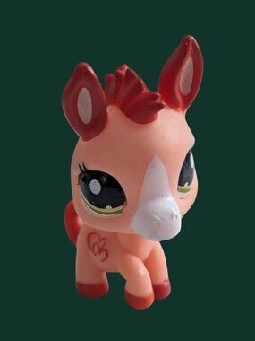 10/$25 Hasbro Littlest Pet Shop G7 #87 Brown Donkey